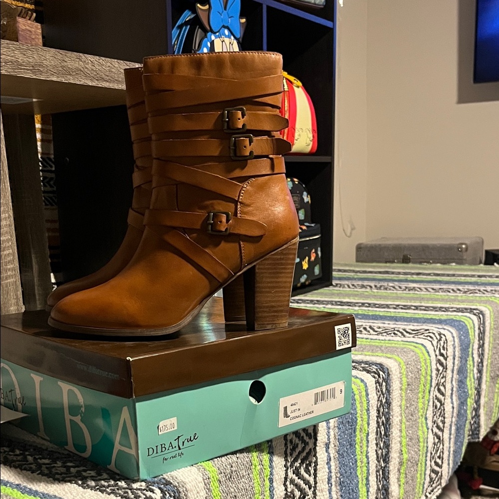 Diba True Women's Brown Heeled Boots